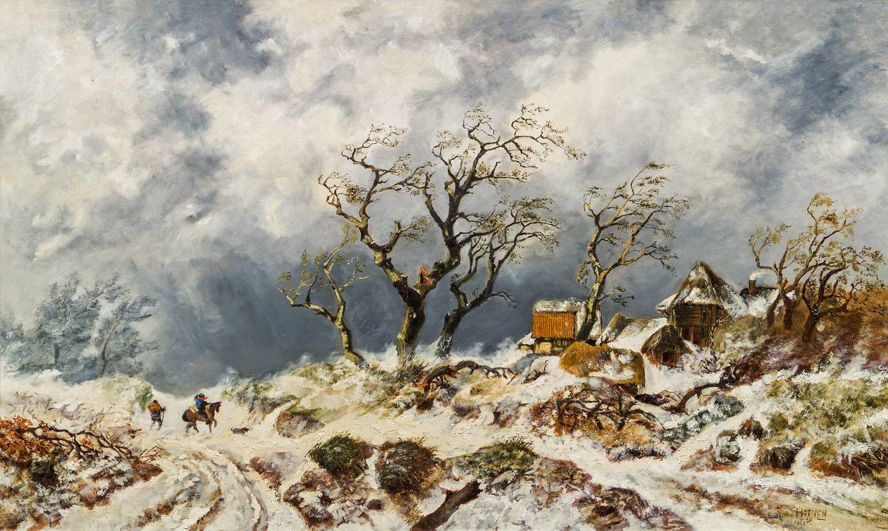 冬季景观 作者 雷米纽斯·阿德里安·哈南（Remigius Adrianus Haanen）