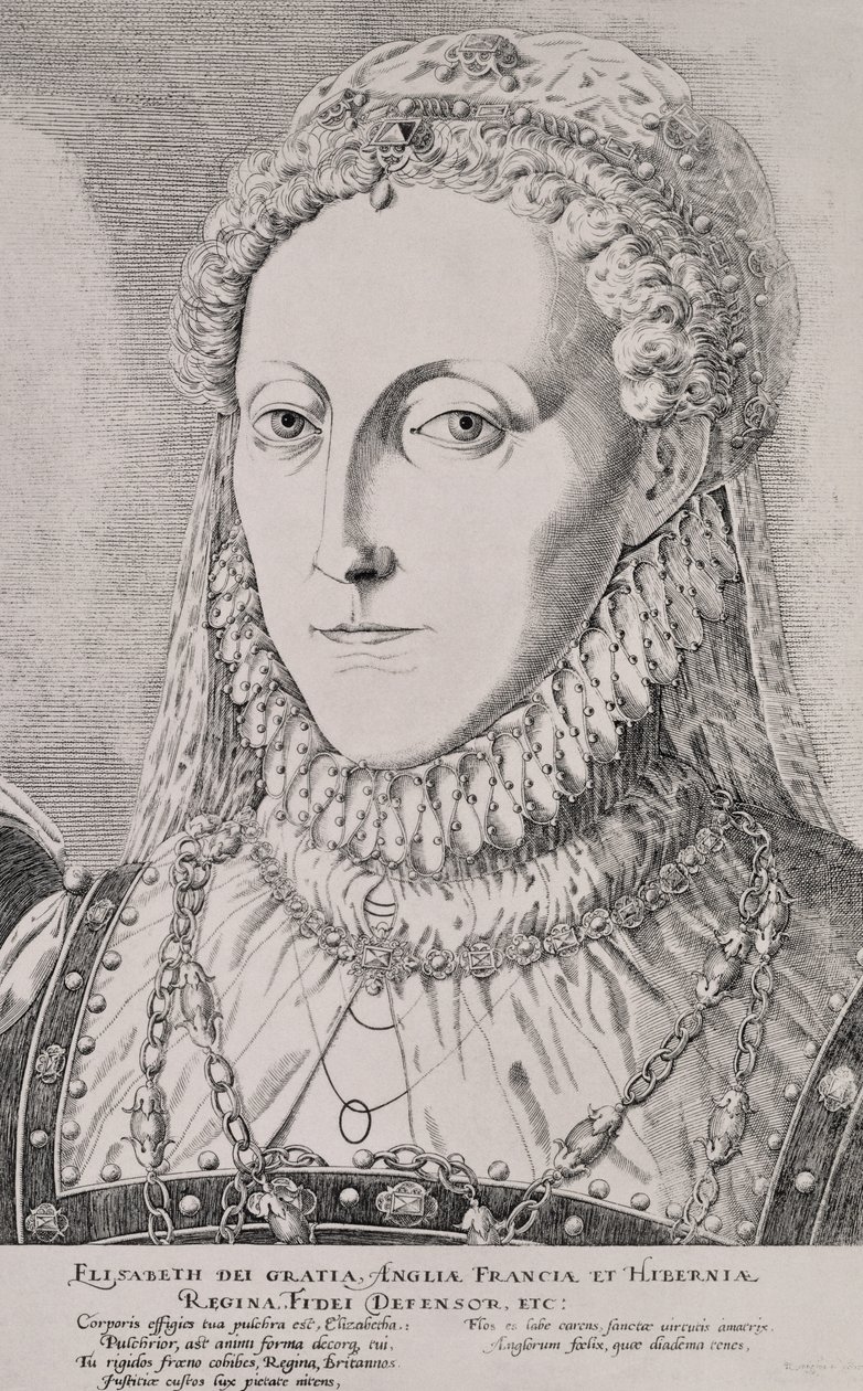 伊丽莎白女王一世（1533-1603），1572-75 作者 雷根纽斯·霍根伯格（Remigius Hogenbergh）