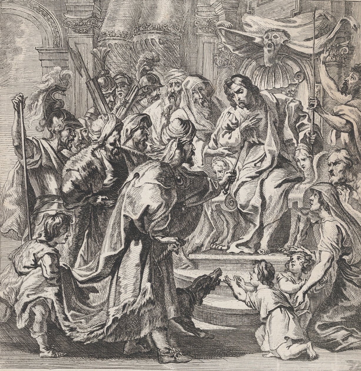 Cambyses punishing the unjust judge Sisamnes, ca. 1630-80., ca. 1630-80. 作者 雷莫杜斯·埃因霍兹
