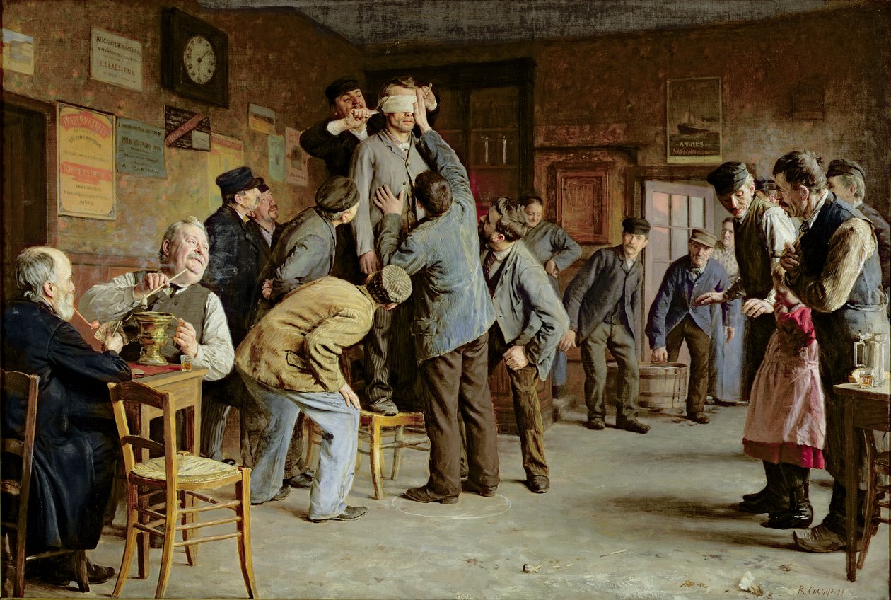 意外的足浴，1895年 作者 雷米·科格（Remy Cogghe）