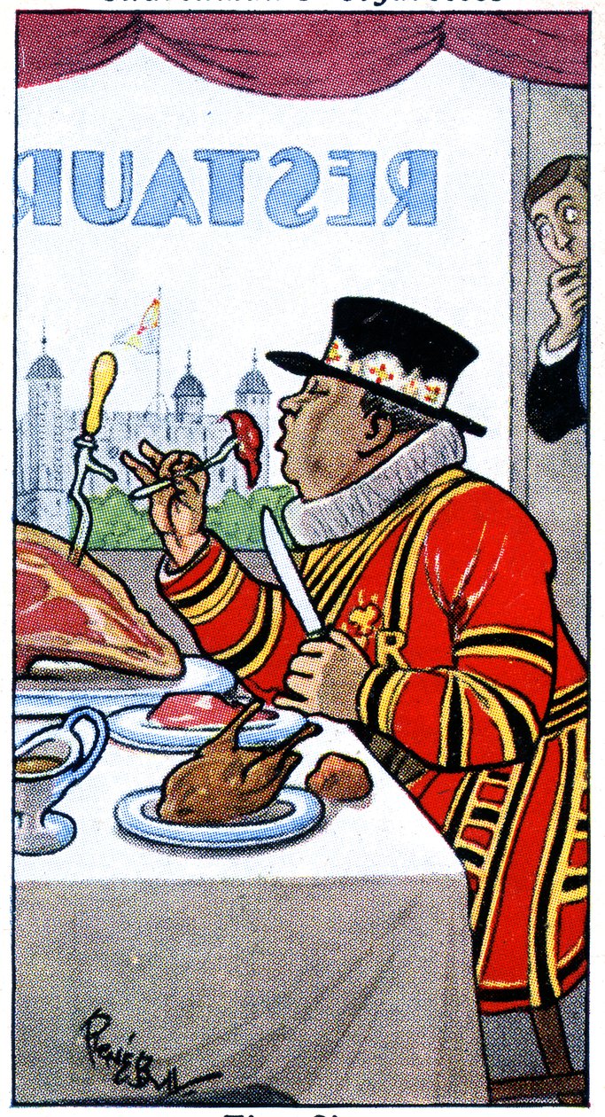 A Beefeater，1936年 作者 雷内·布尔