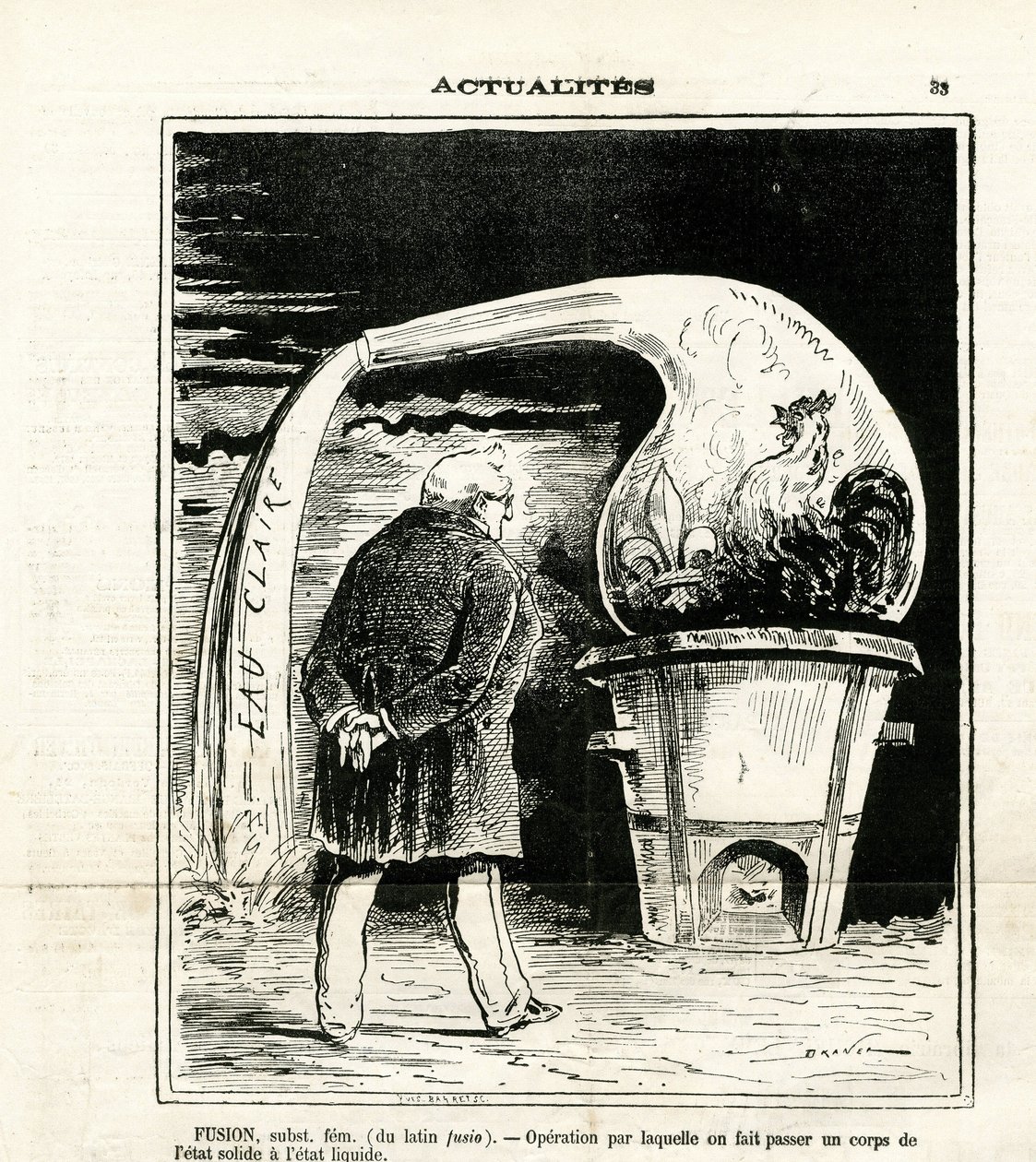 Jules Renard Draner (1833-1926)在Le Charivari的插图 作者 雷纳德·朱尔斯·德兰纳