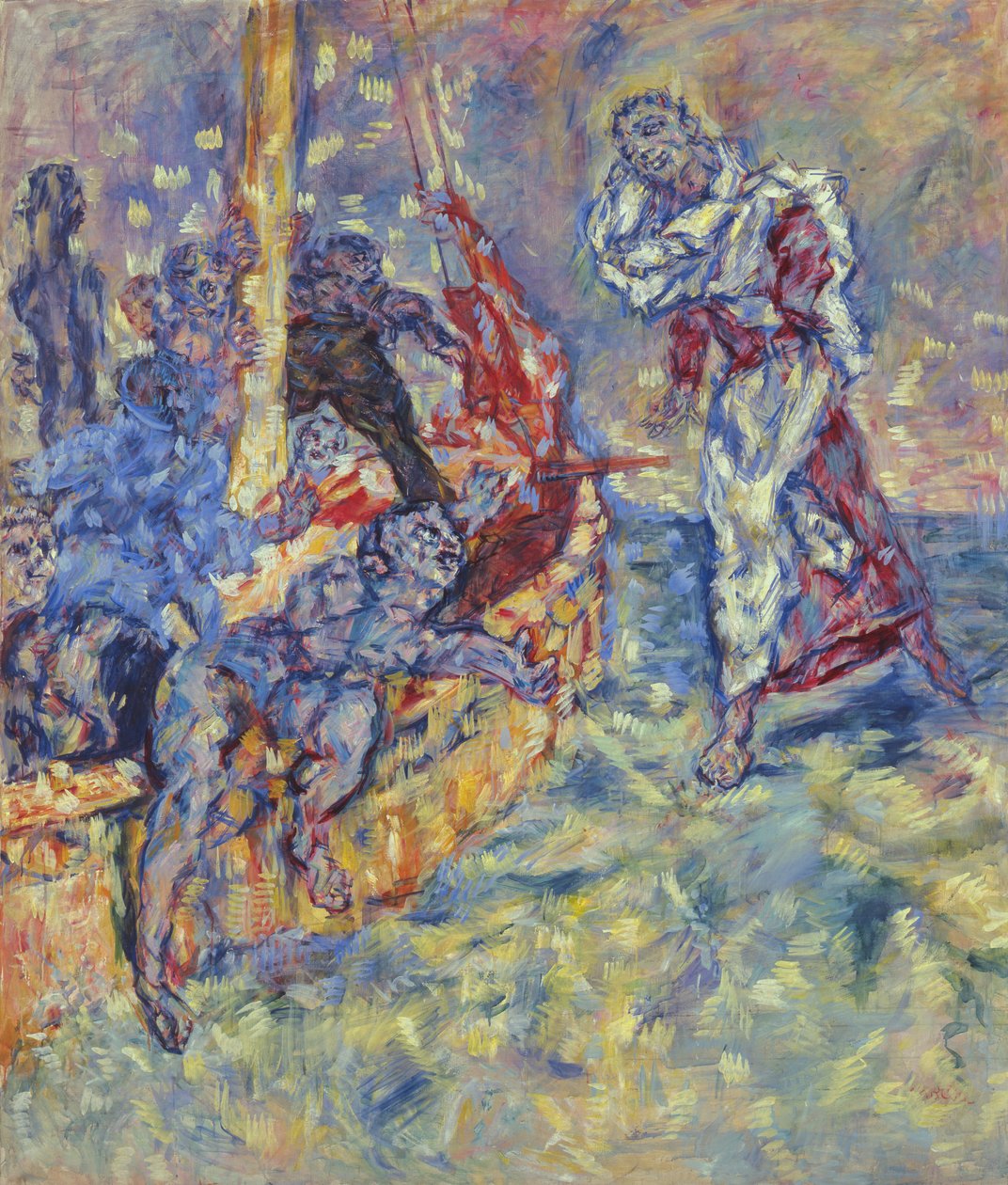 耶稣在加利利海，1936年 作者 雷内·莫雷