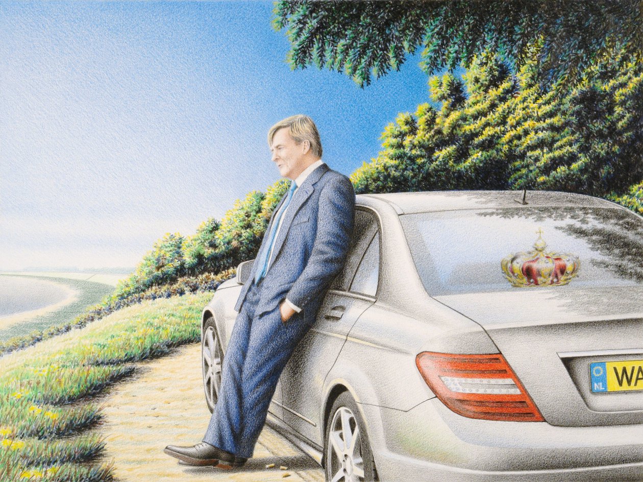 加冕，2013，纸上彩色铅笔画 作者 勒内·博安