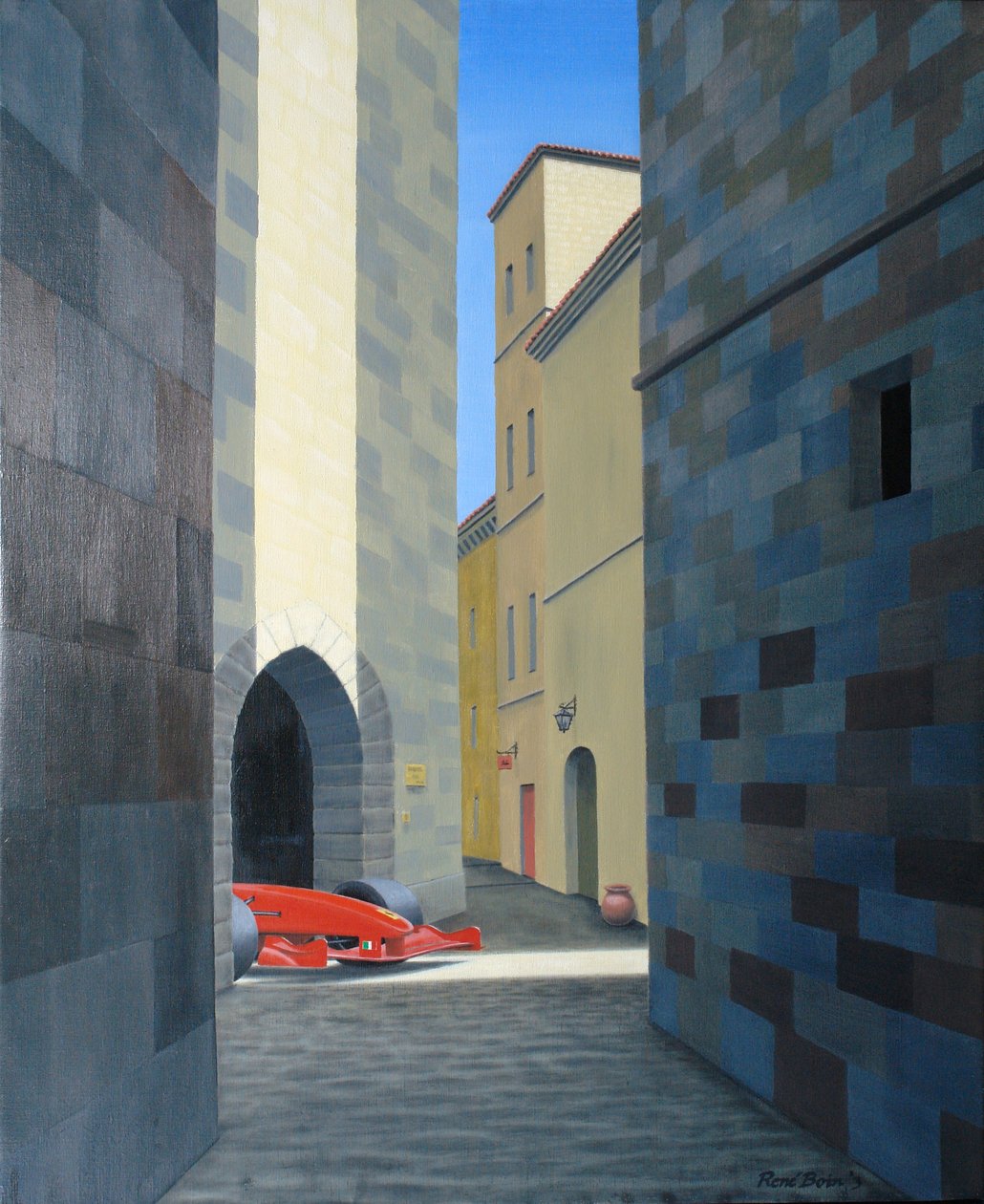 意大利，2003，布面油画 作者 勒内·博安
