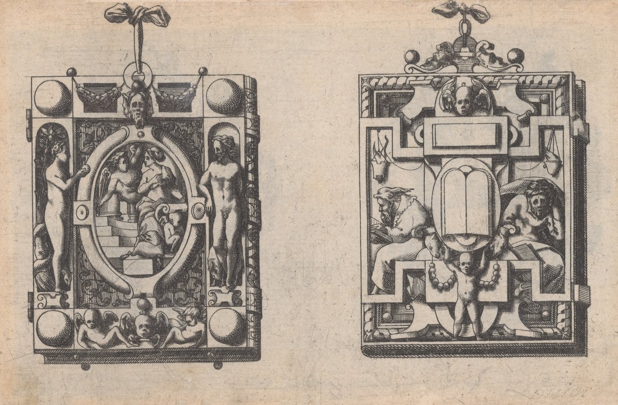 Dessins de Joaillerie et de Bijouterie, c. 1600-1645. 作者 雷内·博伊文（Rene Boyvin）