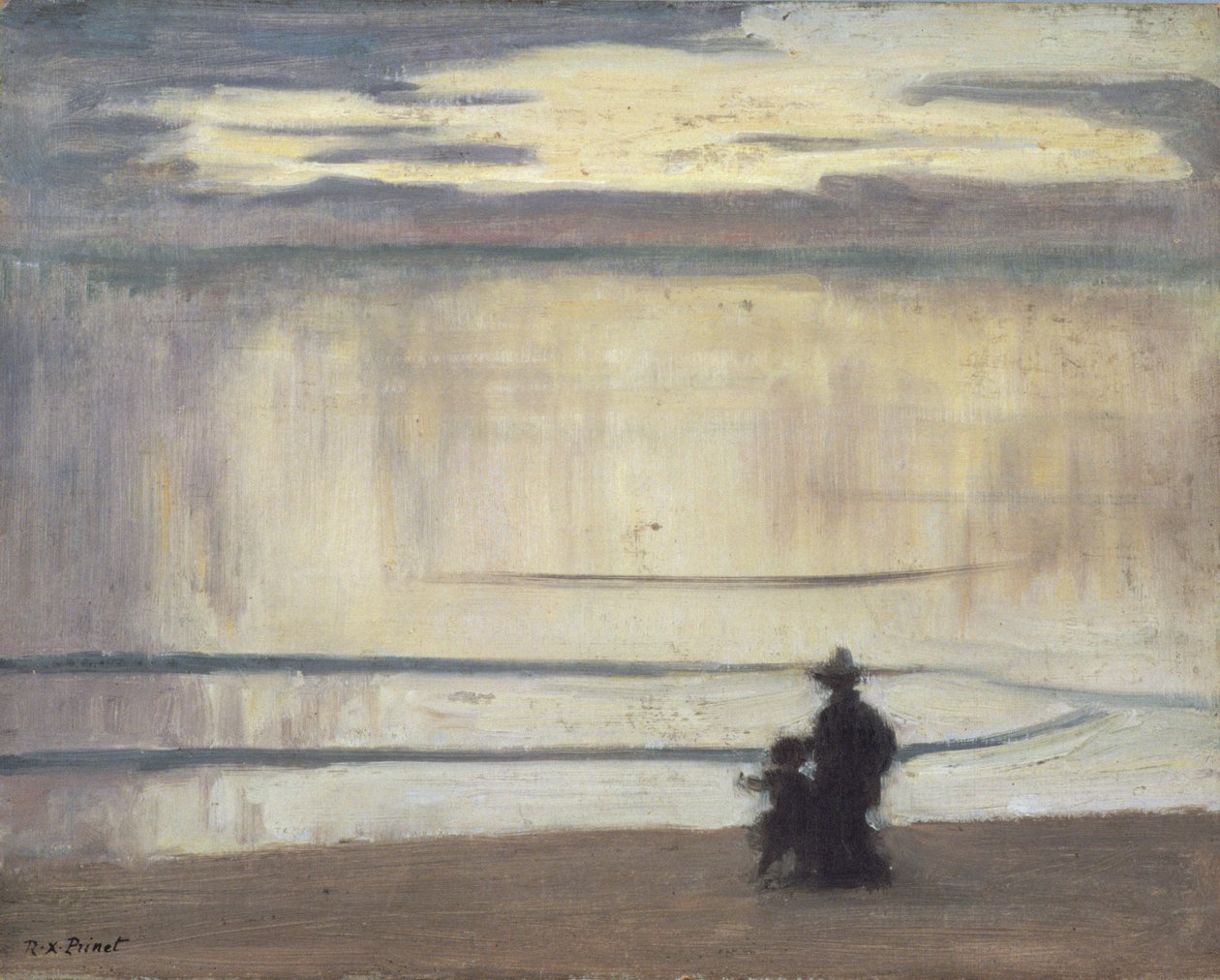Entre Chien et Loup，约 1910 年（木板油画） 作者 雷内·弗朗索瓦·泽维尔·普里内