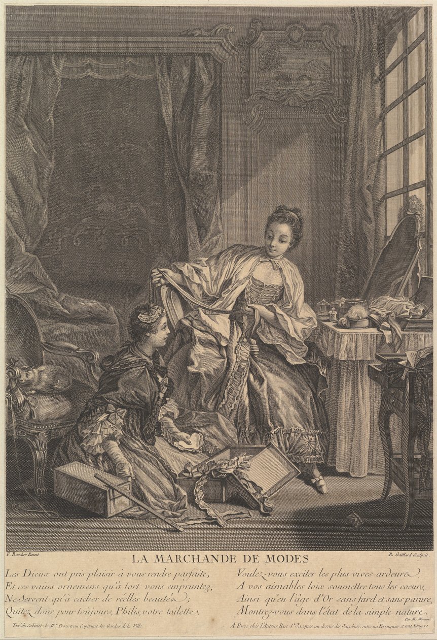时尚商人，1746-55。 作者 雷内盖拉德