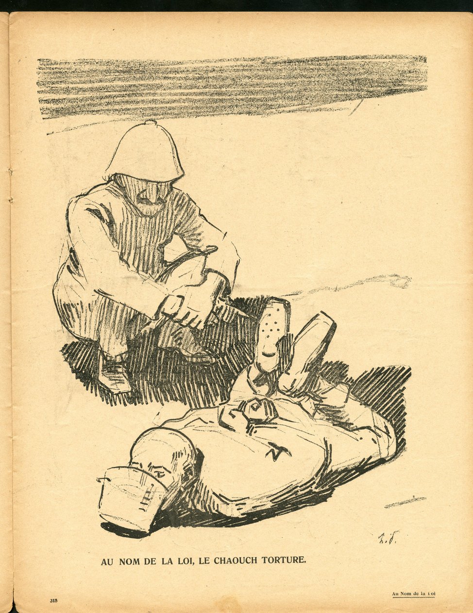 黄油板，第332号，黑白讽刺画 作者 雷内·乔治·赫尔曼·保罗