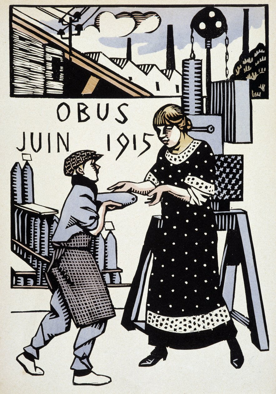 June 1915 - in “” Calendar of War””, drawing by Hermann-Paul, ed. 1916 作者 雷内·乔治·赫尔曼·保罗