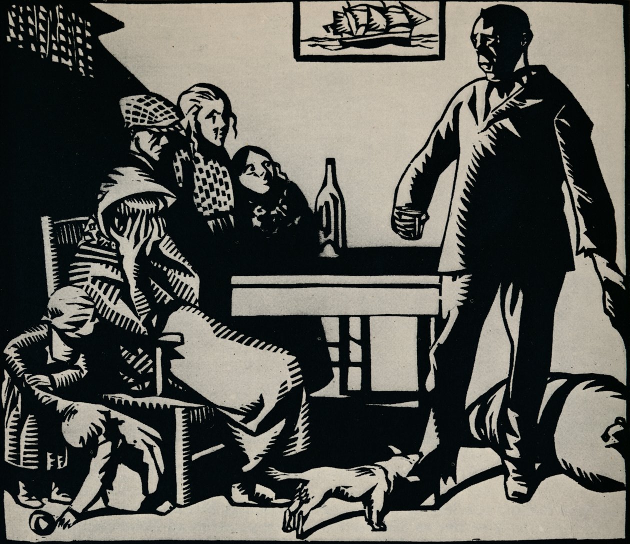 Le Retour Du Marin的插图，1926年 作者 雷内·乔治·赫尔曼·保罗