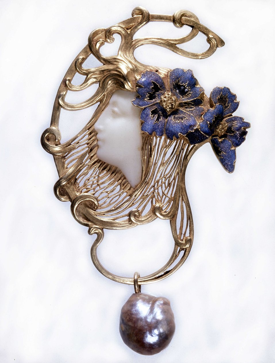 珠宝，Rene Lalique 的吊坠（1860-1945） 作者 勒内·朱尔斯·拉利克
