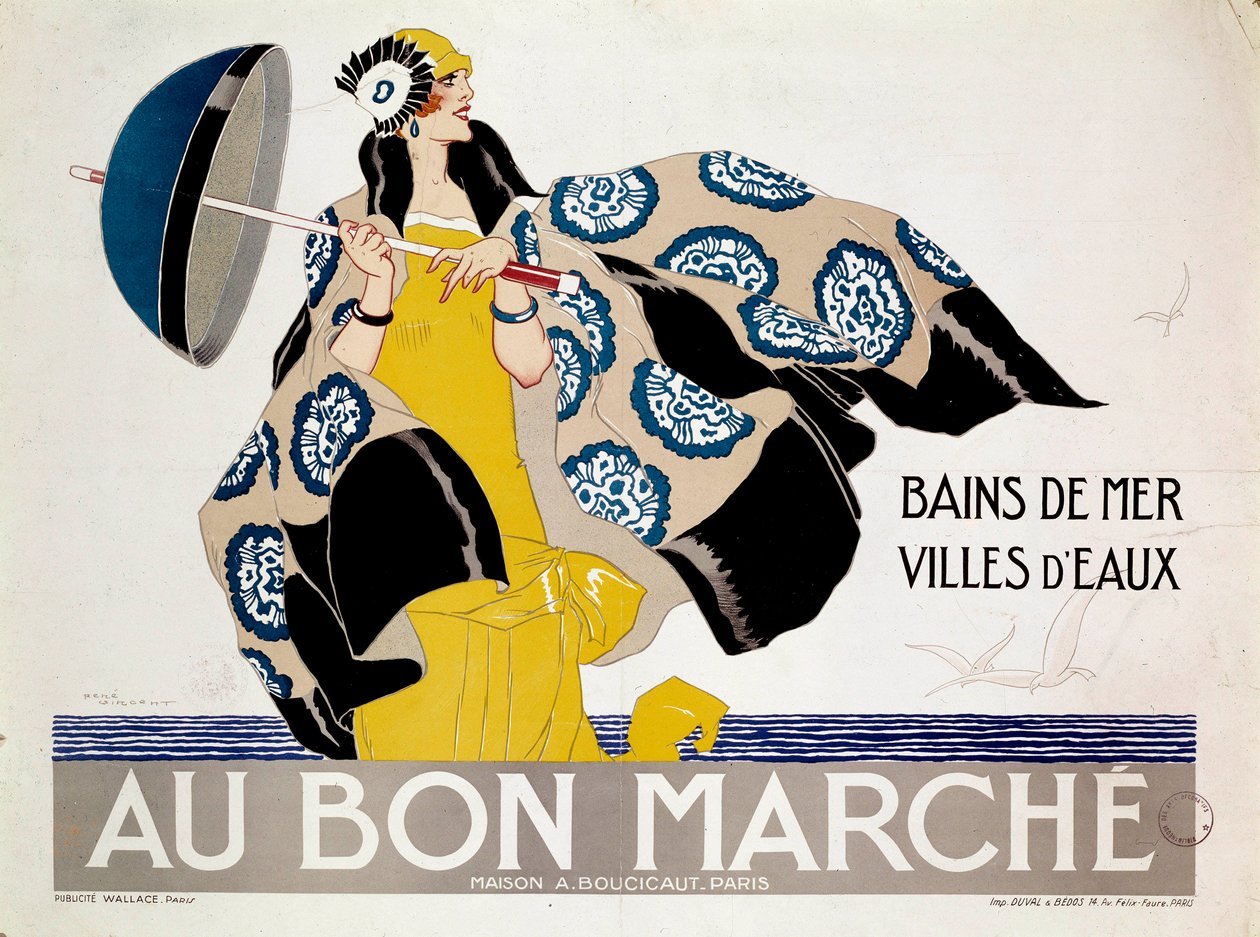 百货公司海报“Au Bon Marche”（海报） 作者 雷内·文森特