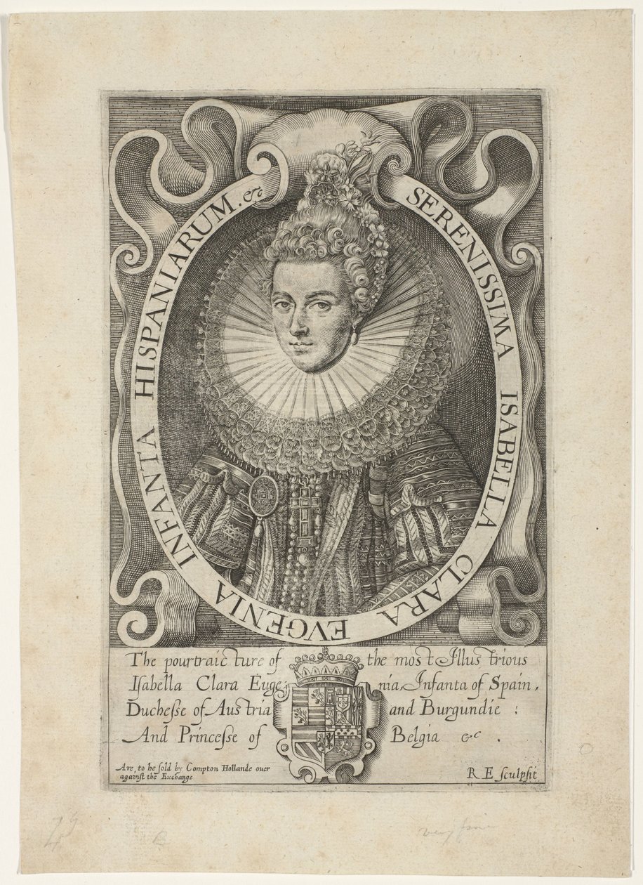 伊莎贝拉-克拉拉-尤金妮亚肖像
Serenissima Isabella Clara Eugenia Infanta Hispaniarum（物品上的标题） 作者 雷诺·埃尔斯track
