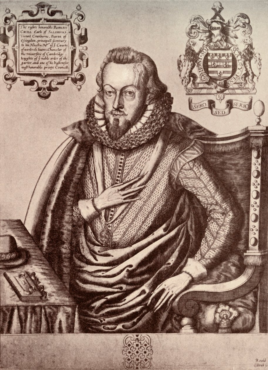 罗伯特·塞西尔（Robert Cecil），索尔兹伯里第一伯爵，17世纪初，1911年 作者 雷诺·埃尔斯track