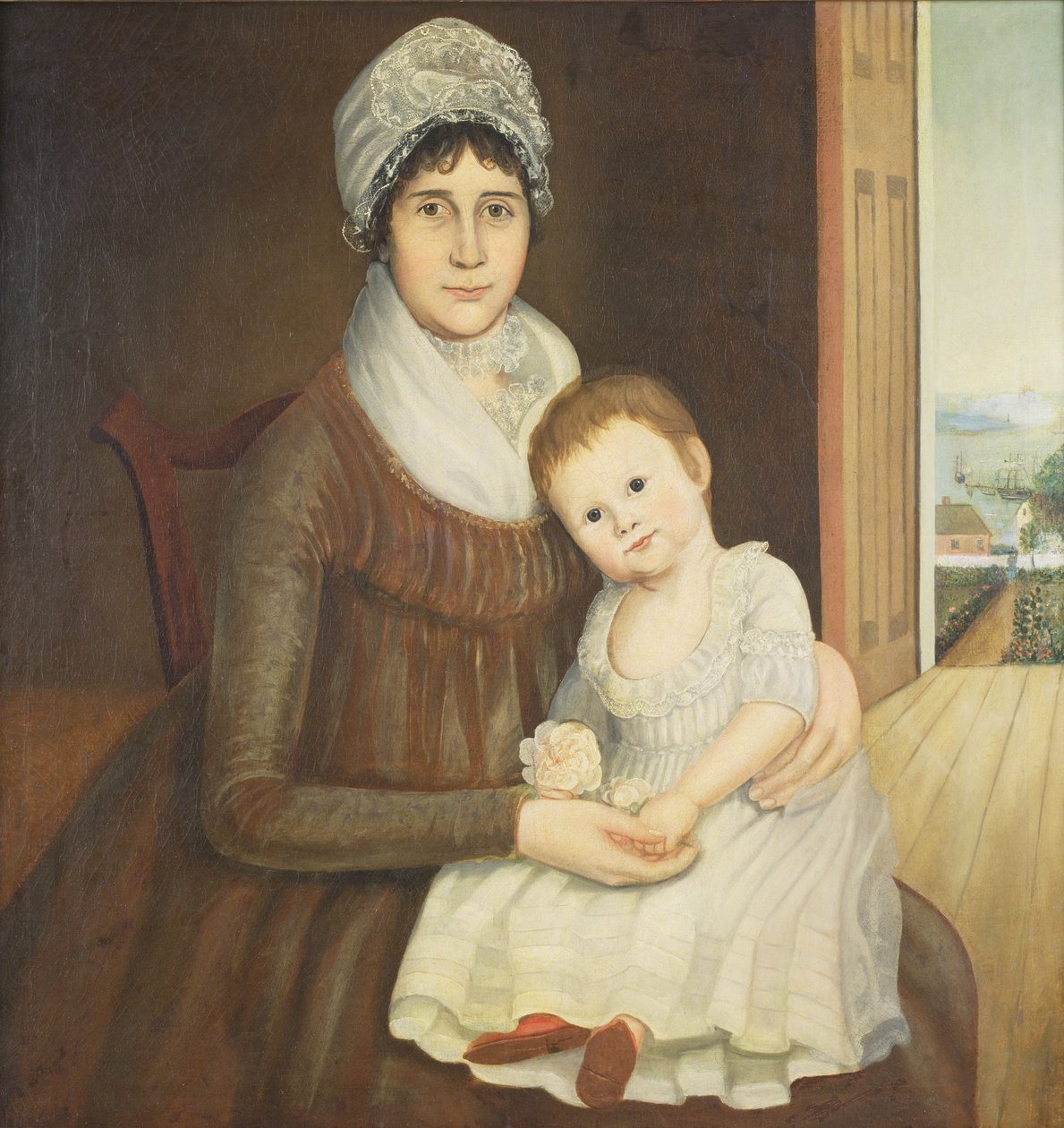 Daniel Truman夫人和儿童，c.1798-1810 作者 鲁本·摩尔斯罗普