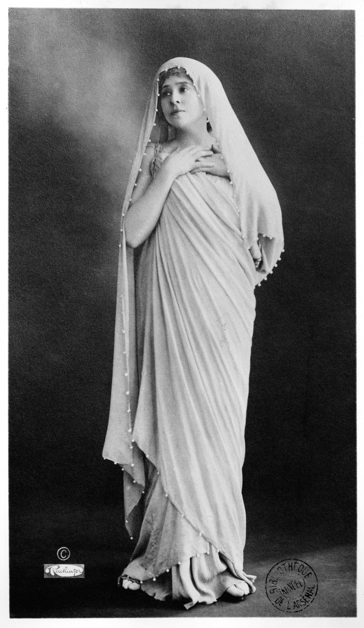 Julia Bartet（1854-1941）在索福克勒斯的&39;安提戈涅&39;中 作者 罗伊特林根工作室