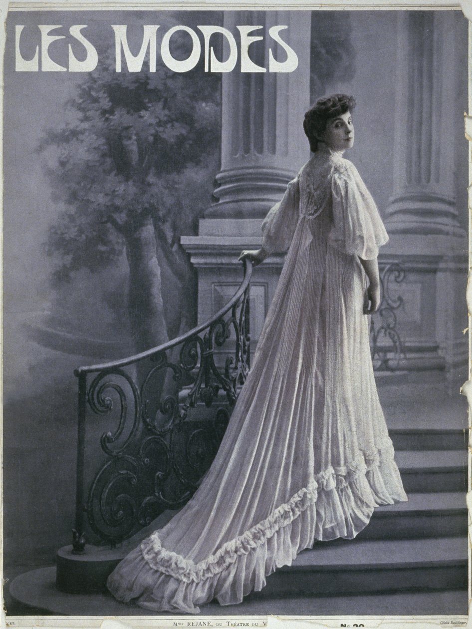 Rejane夫人在剧院du Vaudeville，封面插图来自&39;Les Modes&39;杂志，巴黎，c.1900 作者 罗伊特林根工作室