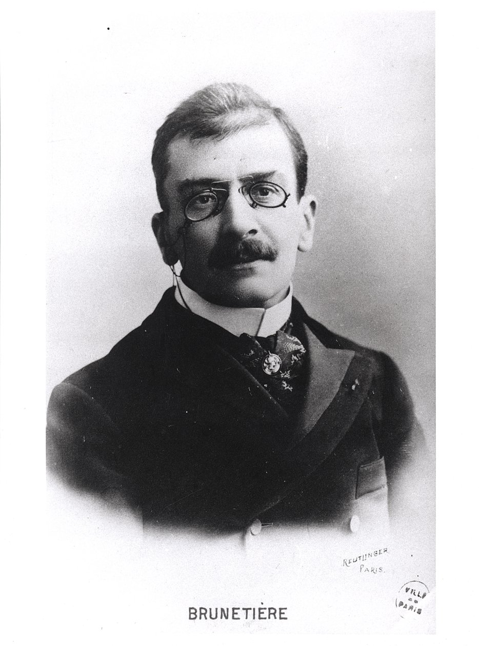 Ferdinand Brunetiere的肖像（1849-1906） 作者 罗伊特林根工作室