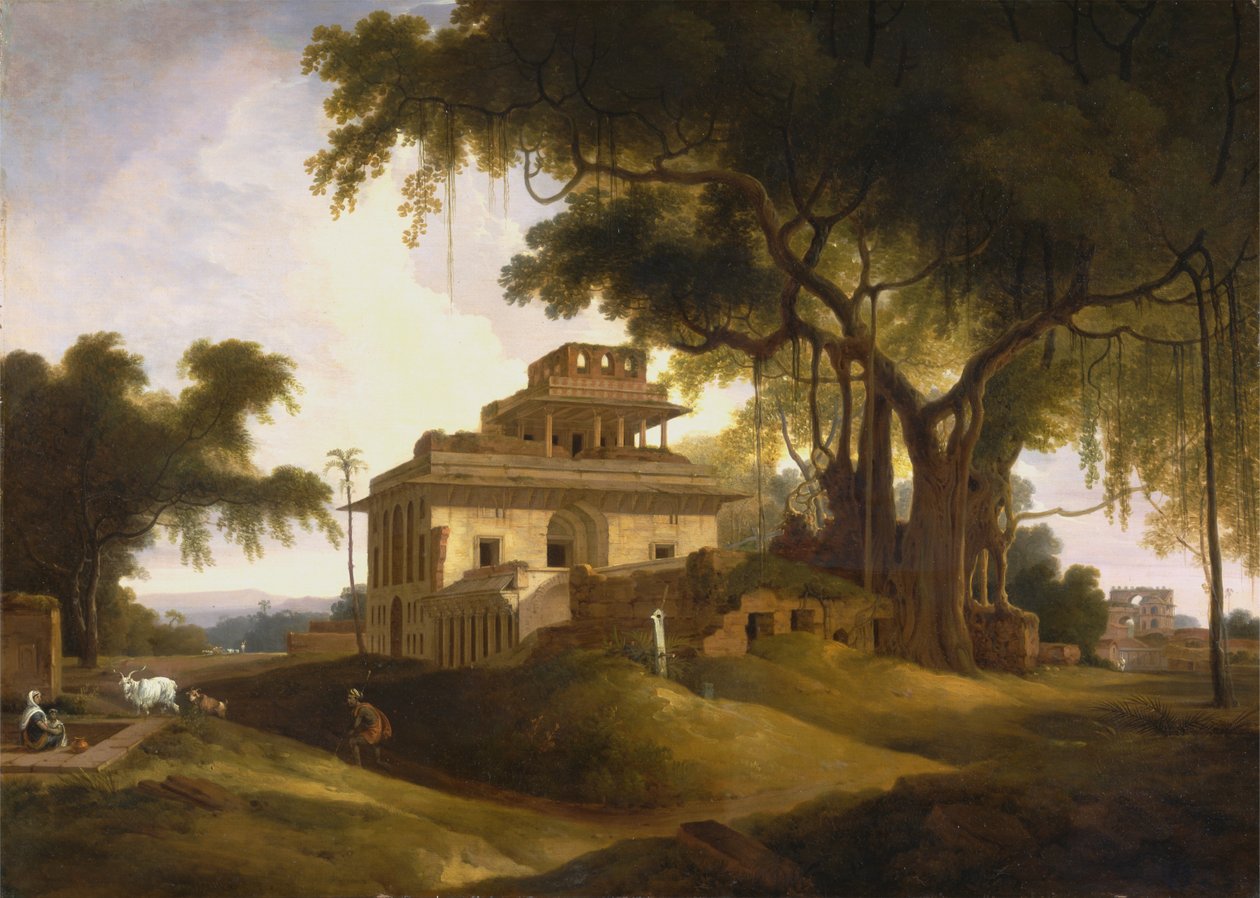 Naurattan，Sasaram，比哈尔邦的废墟 作者 爱德华·托马斯·丹尼尔（Edward Thomas Daniell）