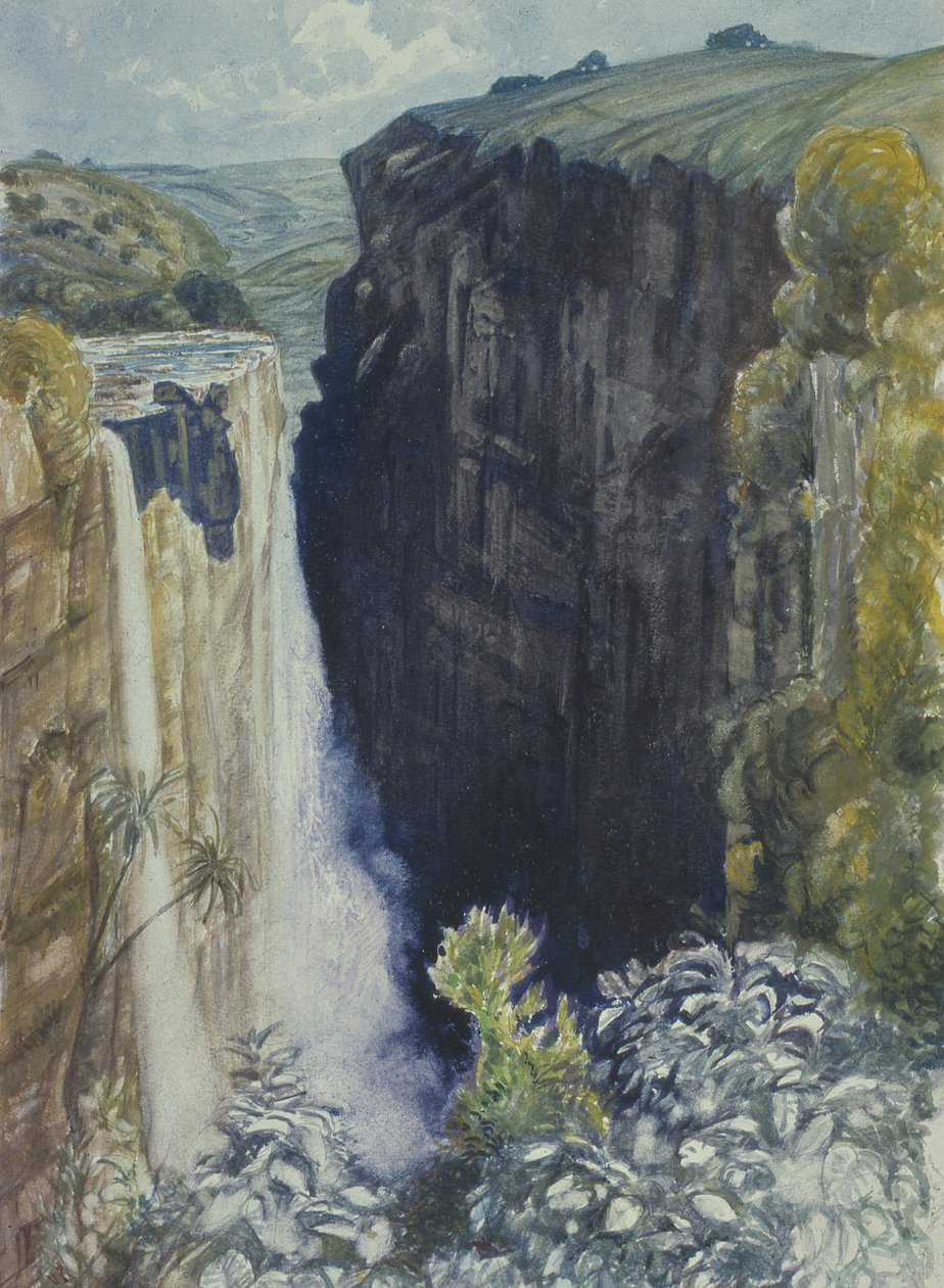 Maqua Falls，Pondoland 作者 约翰·威尔弗里德·罗伊斯·布洛克班克牧师