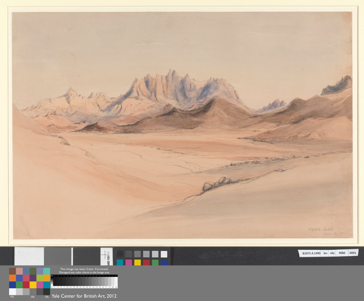 Djebel Serbal，西奈 作者 爱德华·托马斯·丹尼尔（Edward Thomas Daniell）