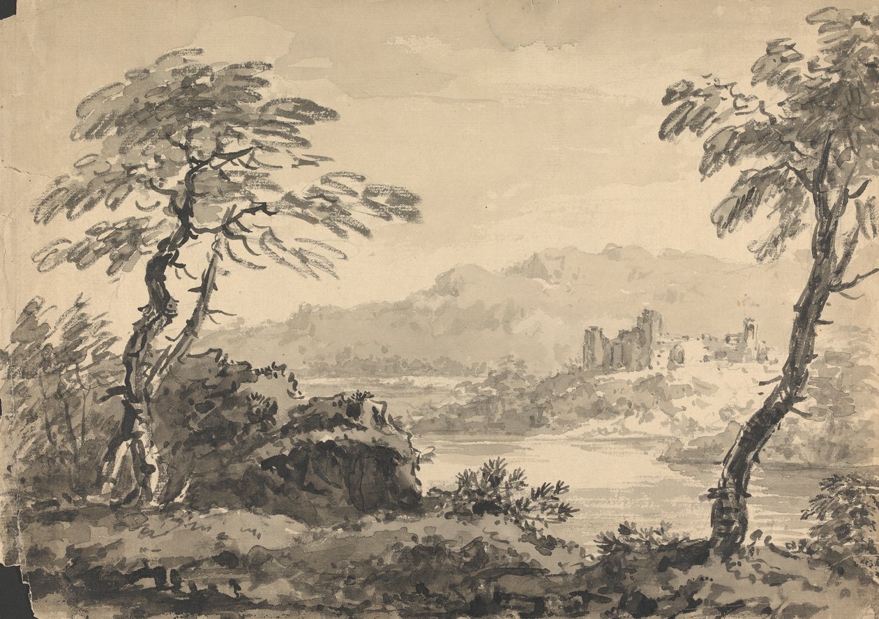 双树与城堡的风景 作者 威廉·吉尔平牧师