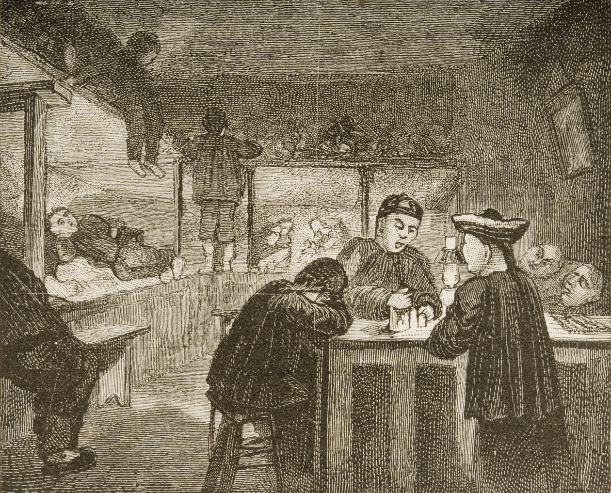 19世纪70年代在旧金山的一个中国鸦片，1880年 作者 塞缪尔·曼宁牧师
