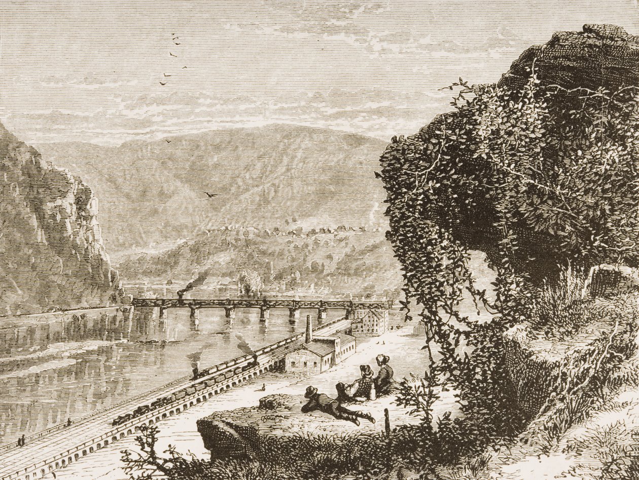 Harpers Ferry，西弗吉尼亚州，1880年 作者 塞缪尔·曼宁牧师