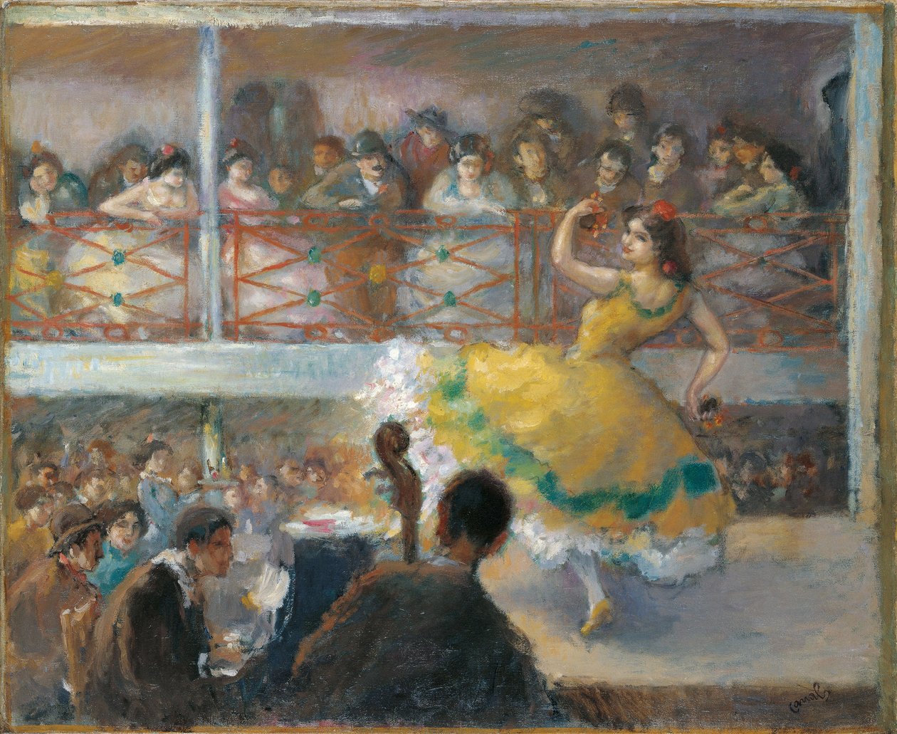 弗拉门戈 - 运河，里卡尔（1876-1931） - 布面油画 - 61,5x74,5 - 马拉加卡门-蒂森博物馆 作者 里卡多运河与兰比