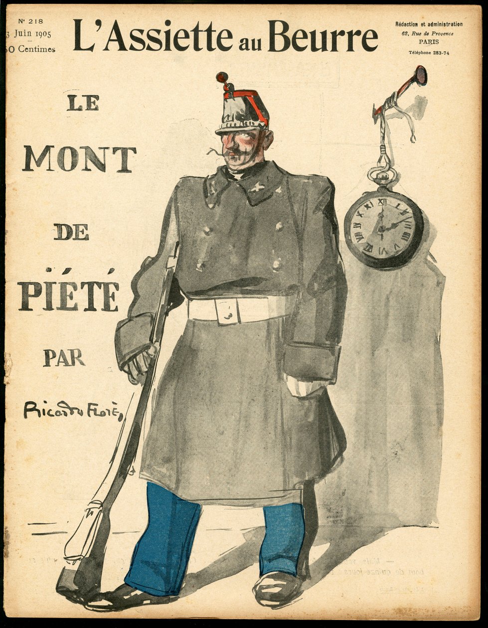 Cover of “” The Butter Plate””, number 218, Satirique en Colours 作者 里卡多·弗洛雷斯（Ricardo Flores）