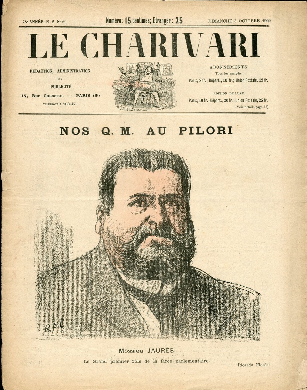 Cover of “” The Charivari””, Satirique en Colours 作者 里卡多·弗洛雷斯（Ricardo Flores）