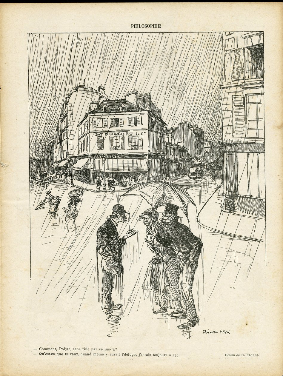Illustration by Ricardo Flores (1878-1918) in Le Rire 作者 里卡多·弗洛雷斯（Ricardo Flores）