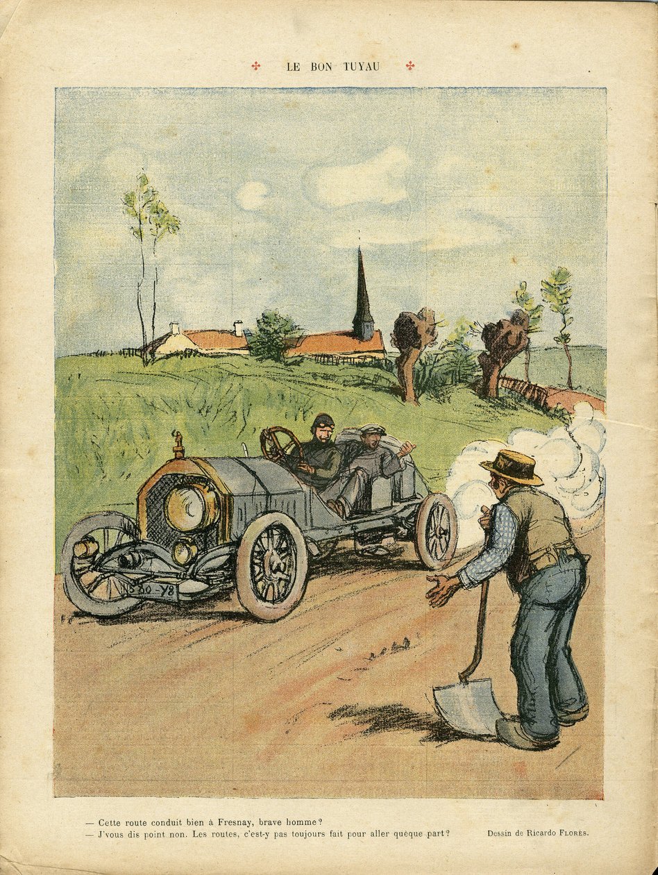 Illustration by Ricardo Flores (1878-1918) in Le Rire 作者 里卡多·弗洛雷斯（Ricardo Flores）