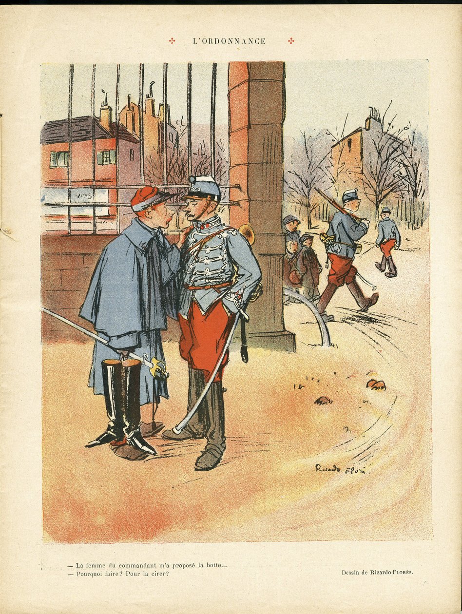 里卡多-弗洛雷斯（Ricardo Flores，1878-1918）的插图，2009年6月5日 - 条例 - 军队，城市建筑，爱情 作者 里卡多·弗洛雷斯（Ricardo Flores）