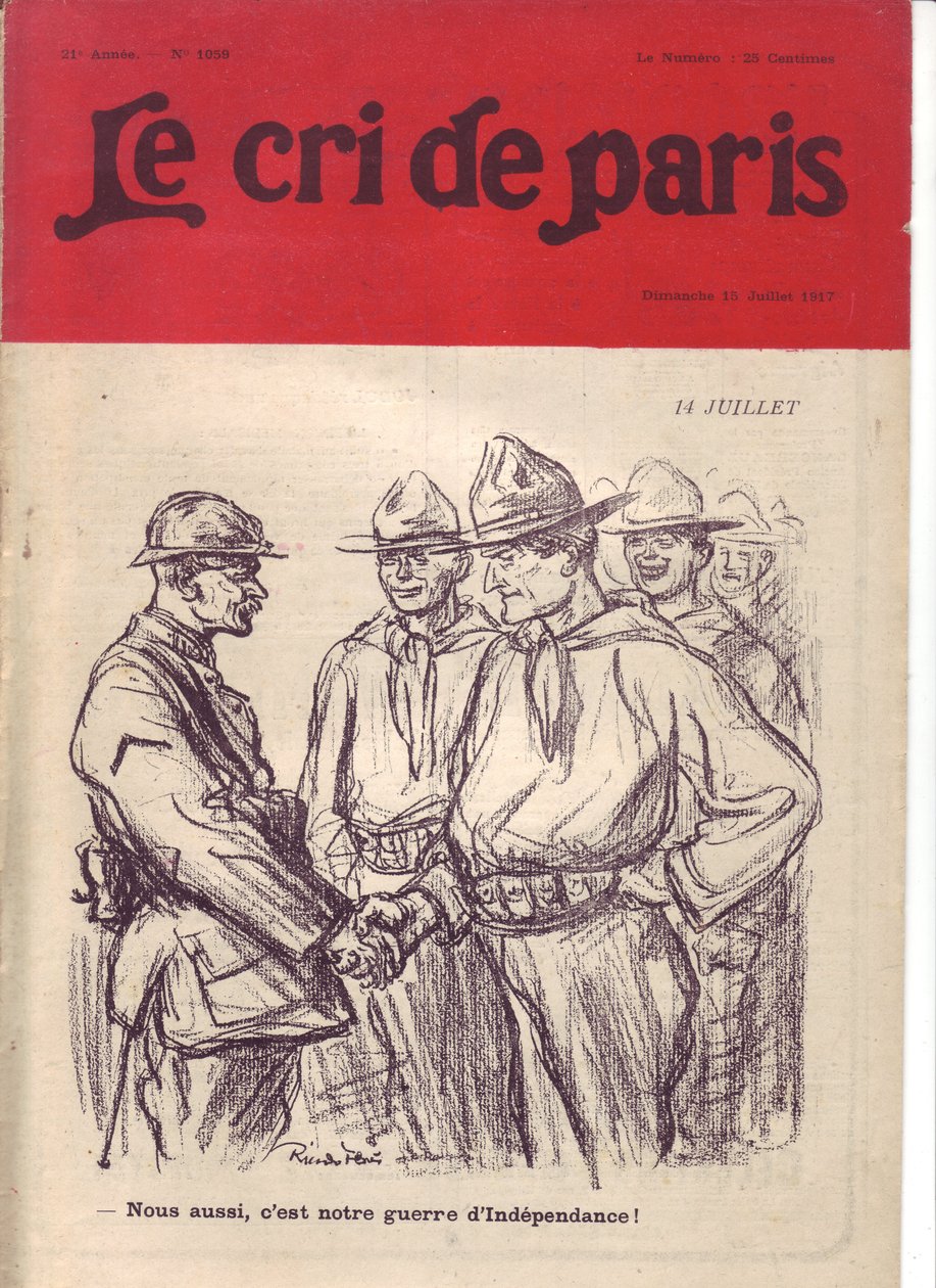 Illustration of Ricardo Flores (1878-1918) for the Cover of Le Cri de Paris 作者 里卡多·弗洛雷斯（Ricardo Flores）