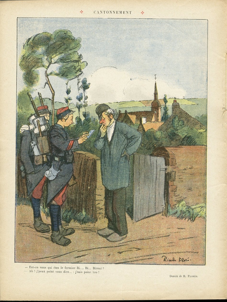 Illustration of Ricardo Flores (1878-1918) in Le Lire 作者 里卡多·弗洛雷斯（Ricardo Flores）