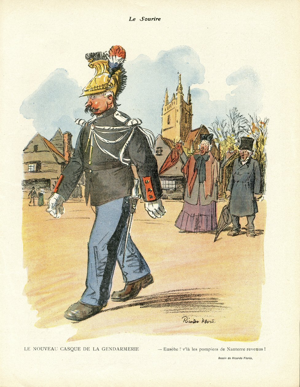 Illustration of Ricardo Flores (1878-1918) in Le Smile, no. 3 作者 里卡多·弗洛雷斯（Ricardo Flores）