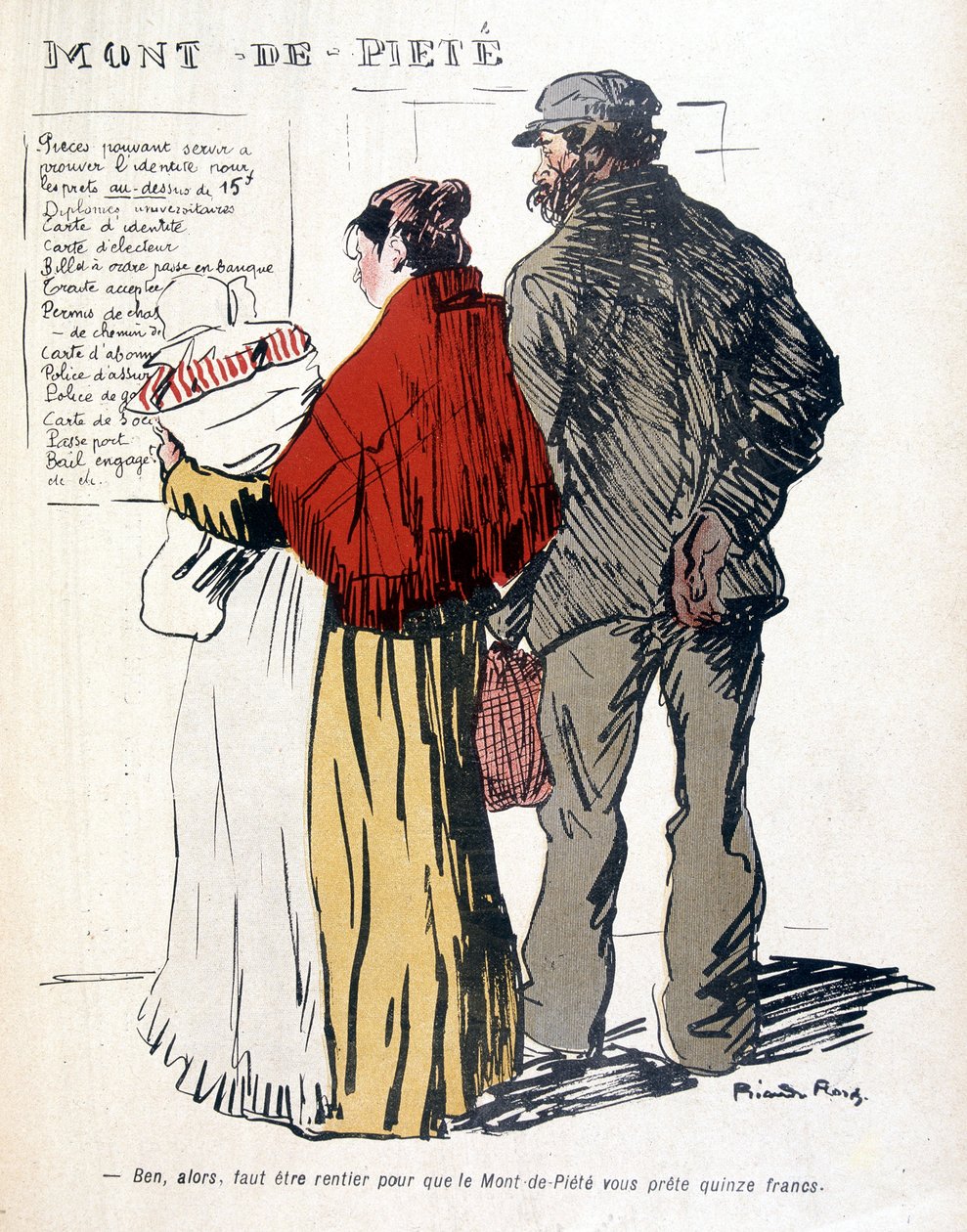 里卡多·弗洛尔斯的 Le Mont-de-Piété - 1905 年 3 月 6 日起的“带黄油的盘子” 作者 里卡多·弗洛雷斯（Ricardo Flores）
