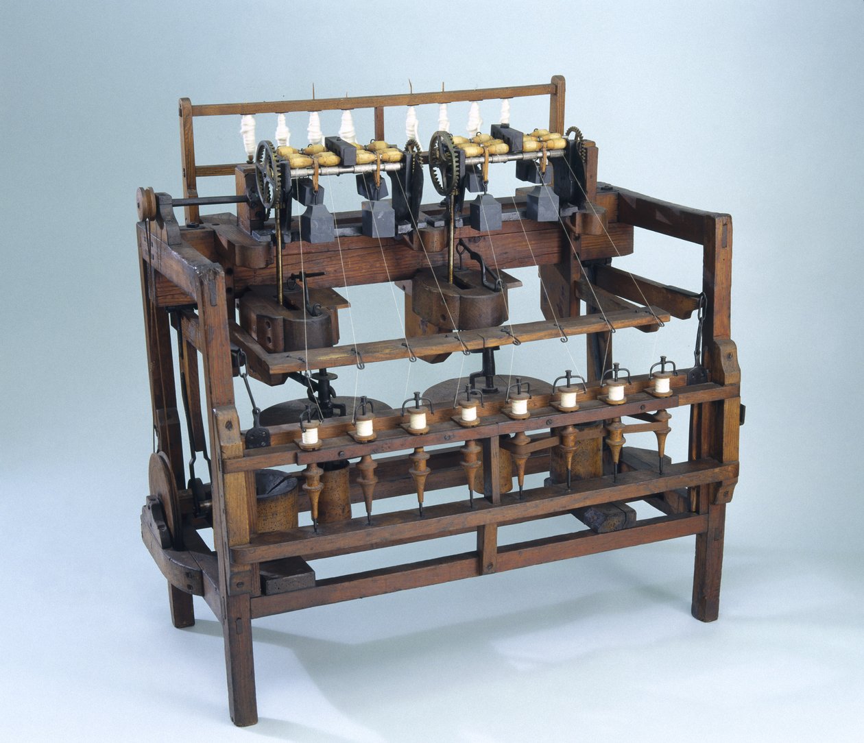 Arkwrights水框架，1775（木头） 作者 理查德·阿克赖特