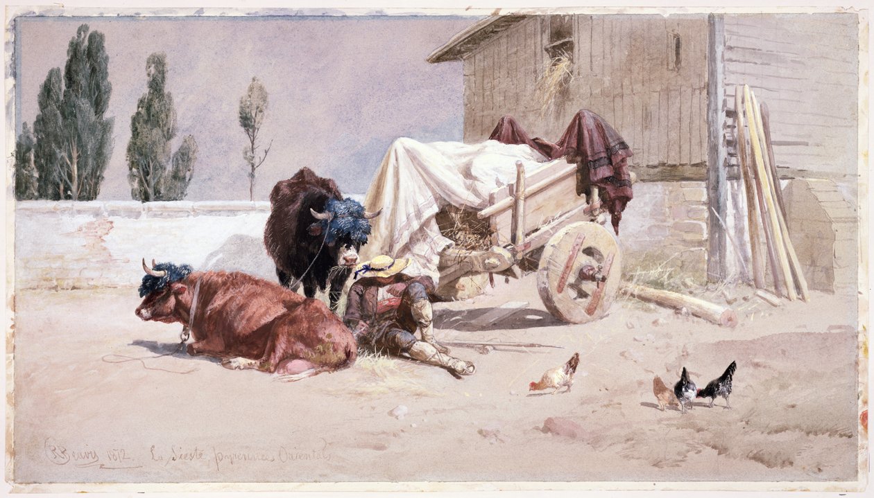 La Siesta：1872年东比利牛斯山脉的景色 作者 理查德·比维斯（Richard Beavis）
