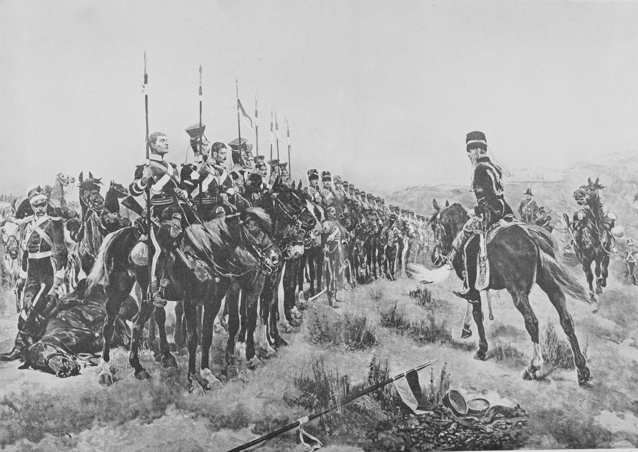 所有剩下的600，由伊夫林伍德爵士（1838-1919）1915年编辑的“英国陆地和海上战役”插图 作者 理查德·卡顿·伍德维尔初级