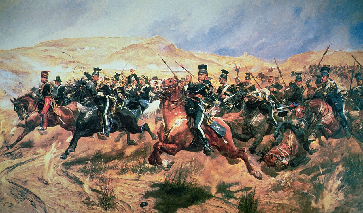 1854年10月25日巴拉克拉瓦轻骑兵的指控 作者 理查德·卡顿·伍德维尔初级