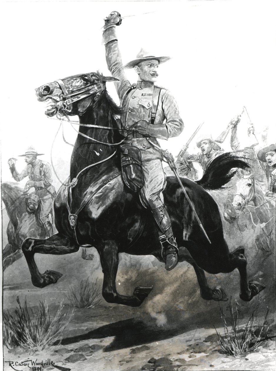 Mafeking的后卫，Baden-Powell上校（1857-1941），他在1899年在英国Bechuanaland筹集的特种兵制服，由Thomas Lascelles雕刻 作者 理查德·卡顿·伍德维尔初级