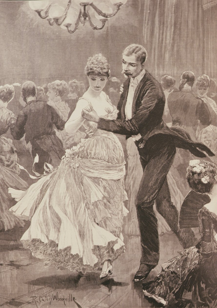 The Squire&39;s Ball，来自“The Illustrated London News”，1886年6月3日 作者 理查德·卡顿·伍德维尔初级