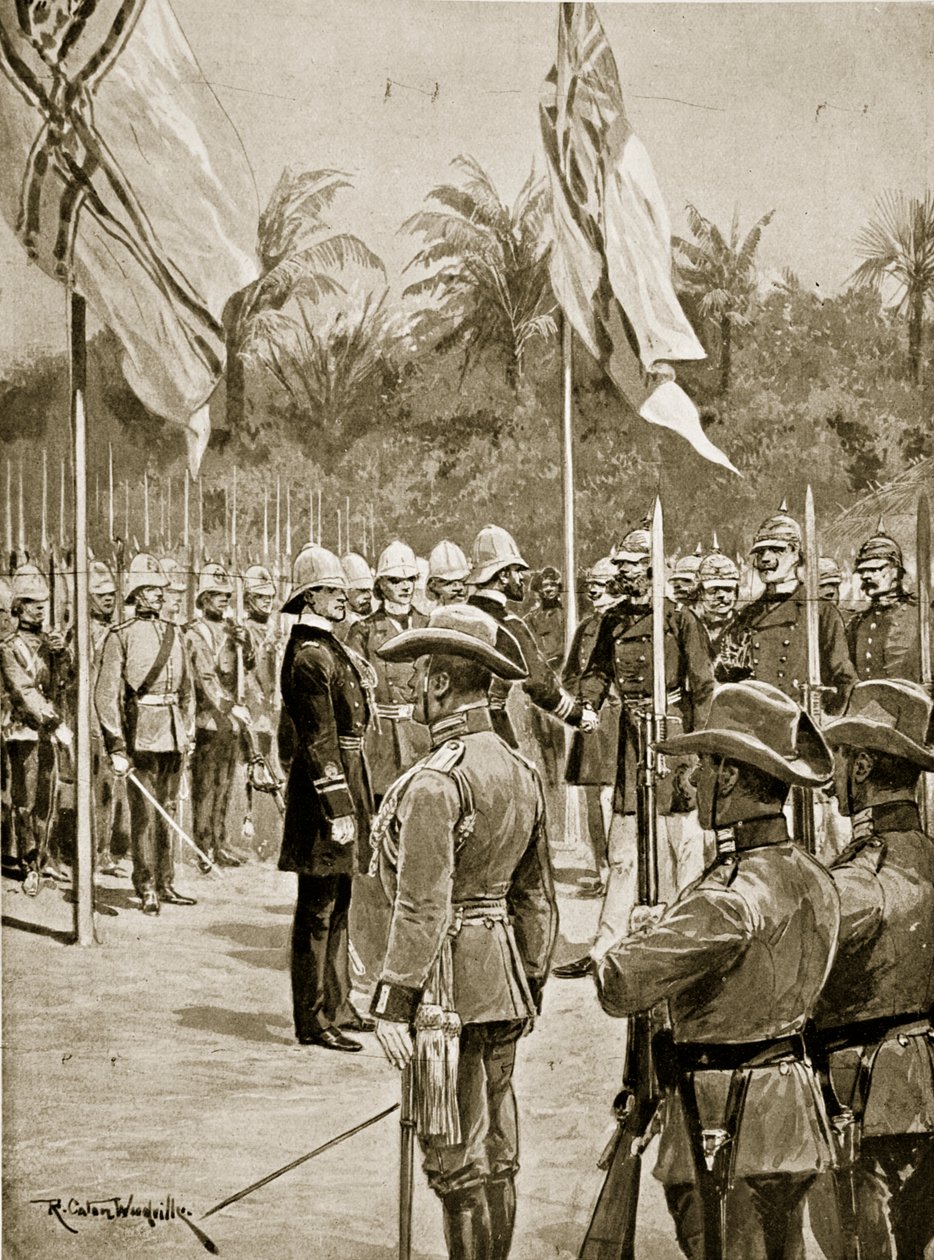 1884年英国和德国之间新几内亚的分裂 作者 理查德·卡顿·伍德维尔初级