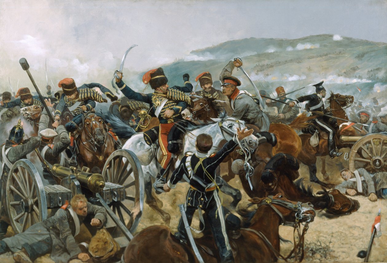 光明旅的救济，1854年10月25日，1897年 作者 理查德·卡顿·伍德维尔