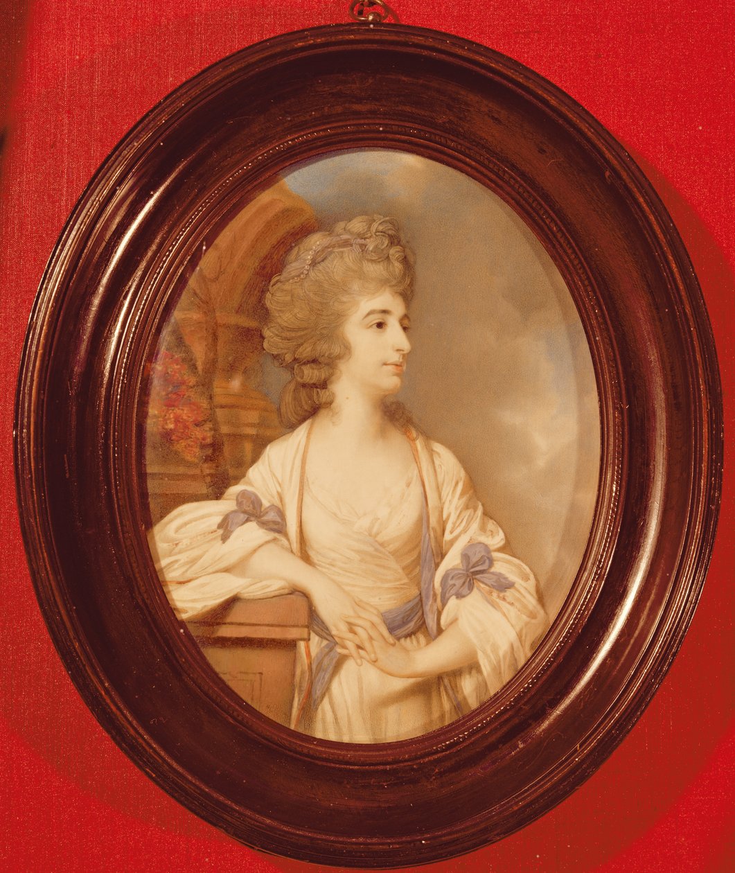 Sarah Siddons（1755-1831）1783（象牙水彩）的肖像 作者 理查德·克罗斯