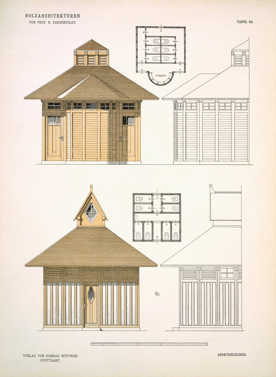 建筑在伍德，c.1900 作者 理查德·多施费尔特
