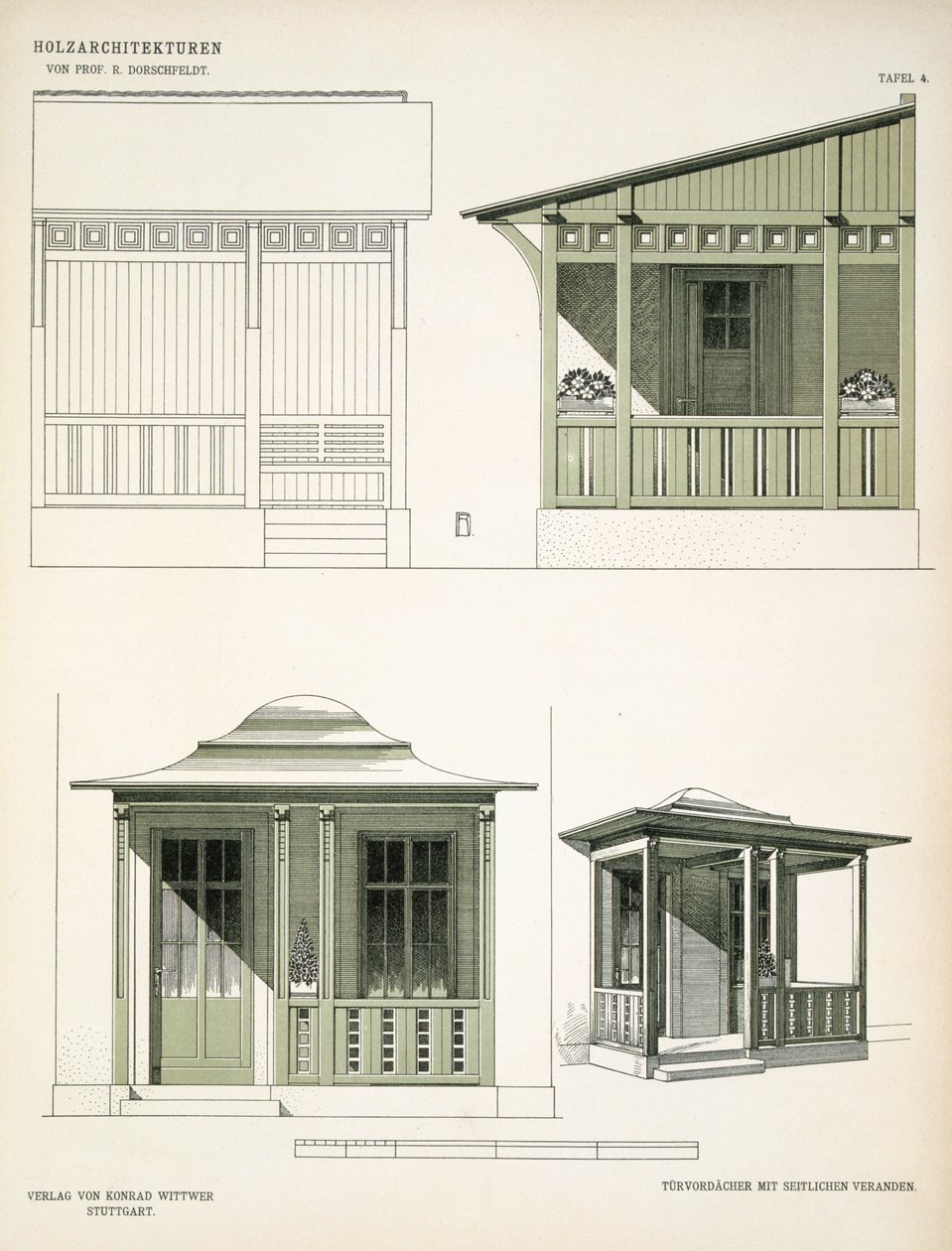 建筑在伍德，c.1900 作者 理查德·多施费尔特